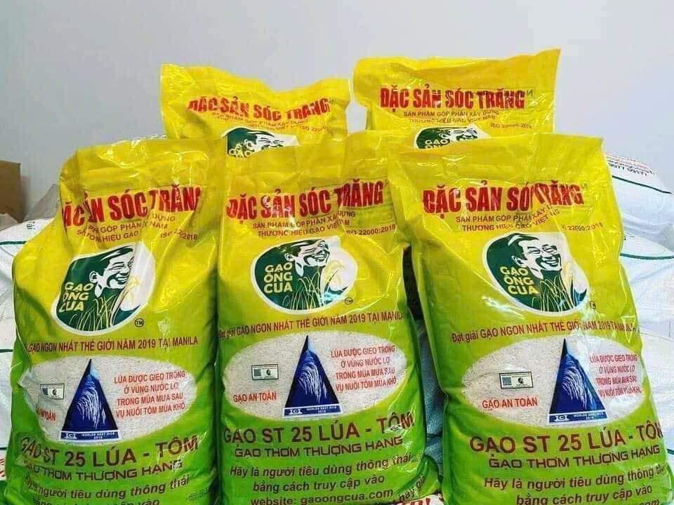 gạo st25 lúa tôm ông cua